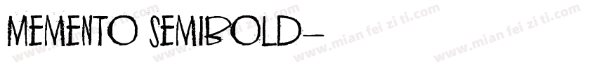 Memento SemiBold字体转换
